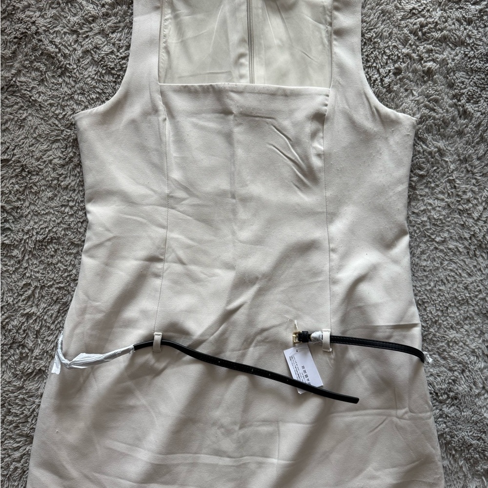 Abercrombie & Fitch Cream Midi Dress